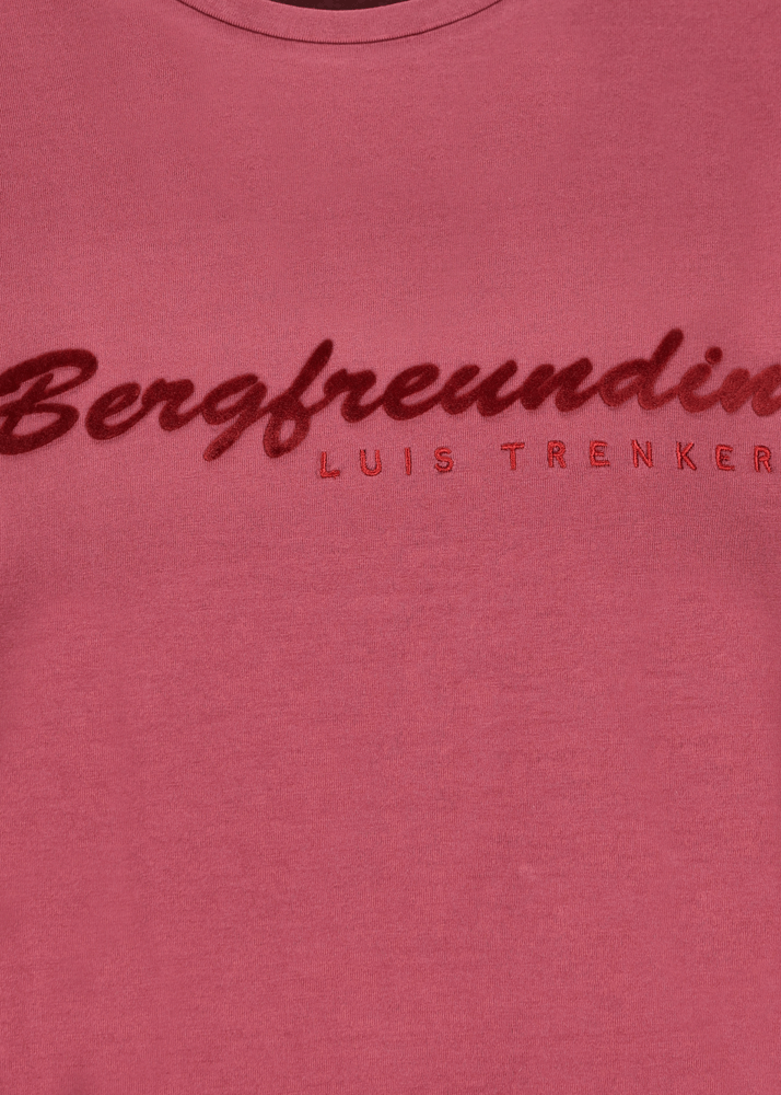 Luis Trenker Maglia a maniche lunghe con scritta "Bergfreundin" Acquista Ora