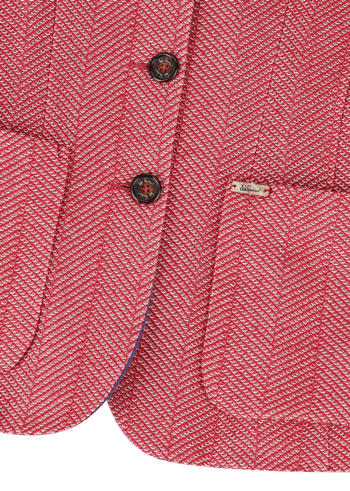 Luis Trenker Blazer con motivo a spina di pesce modello Luranda Presa