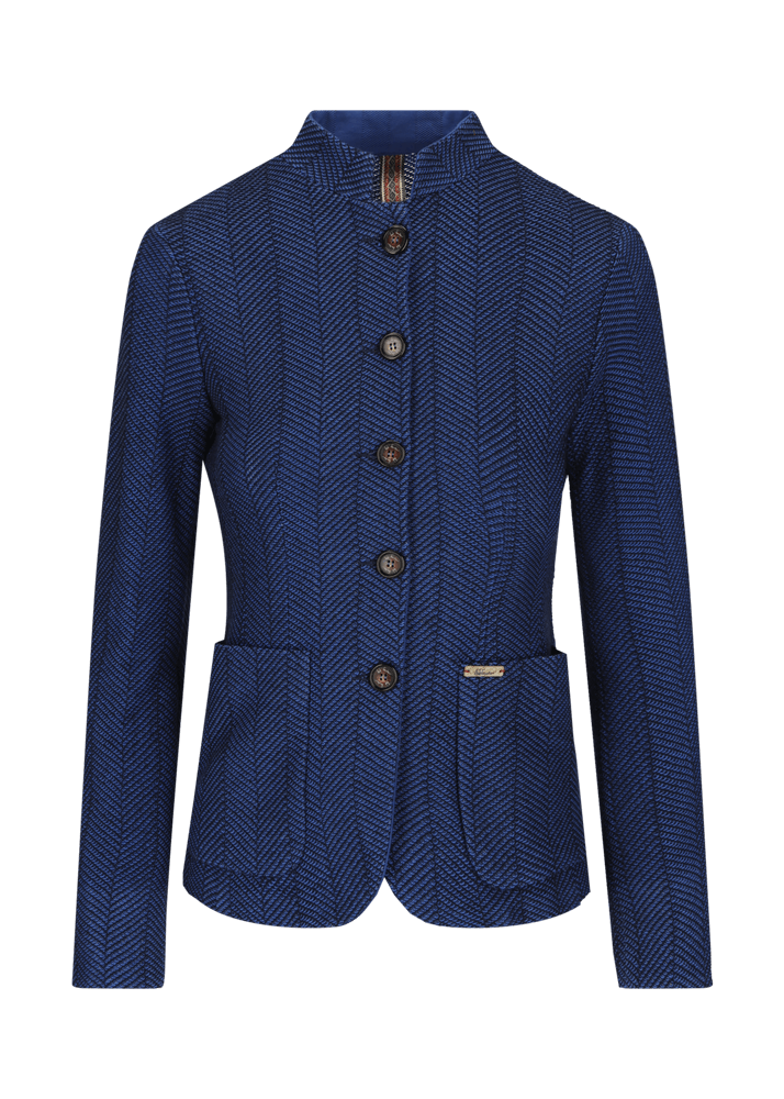 Luis Trenker Blazer con motivo a spina di pesce modello Luranda In Vendita