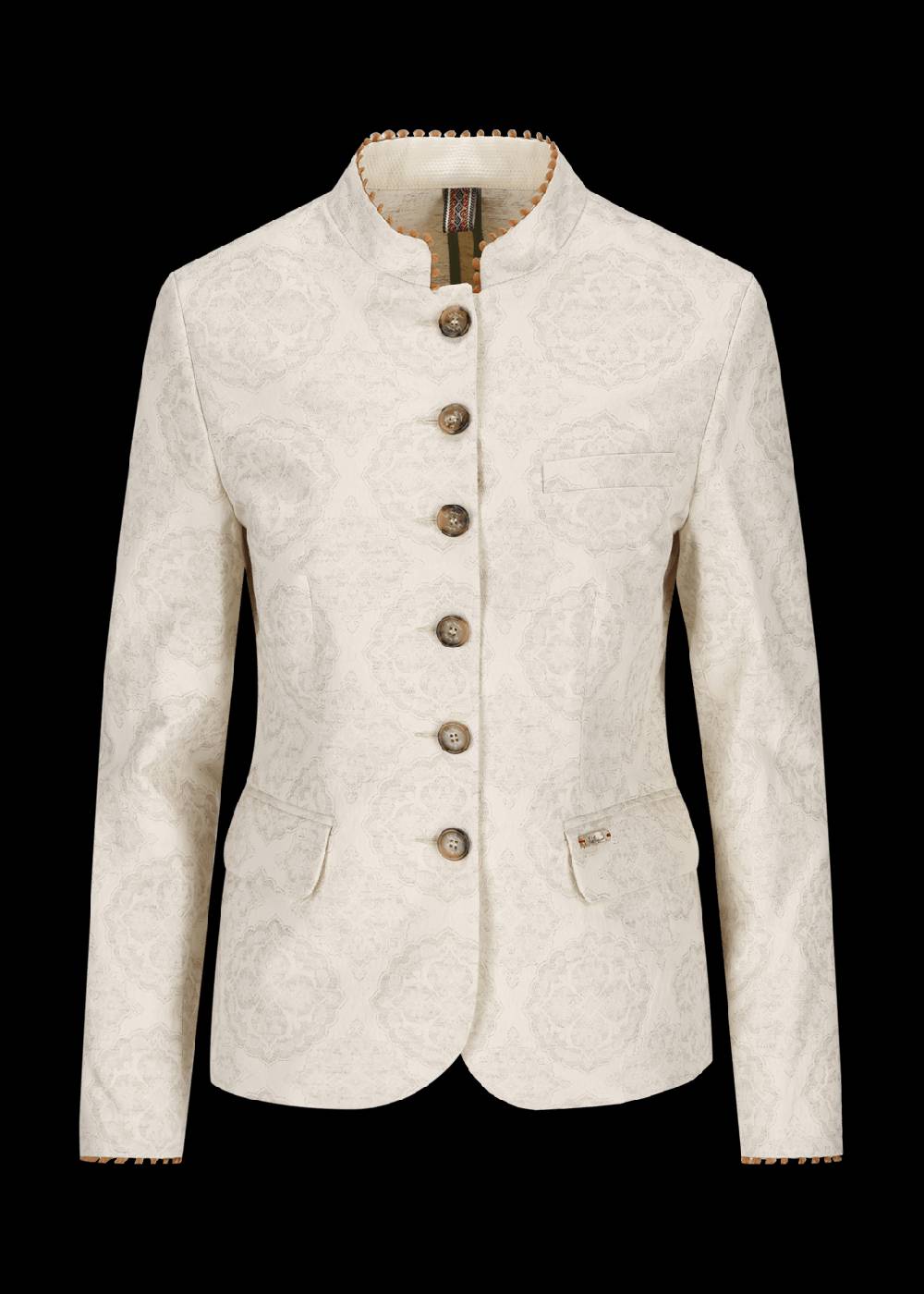 Luis Trenker Blazer in tessuto jacquard con motivo floreale modello Luranda Saldi