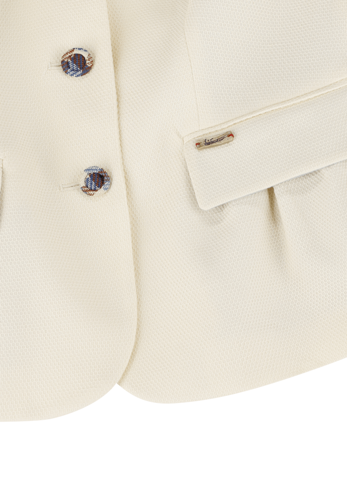 Luis Trenker Blazer in piqué di cotone elasticizzato modello Lurosina I Più Venduti