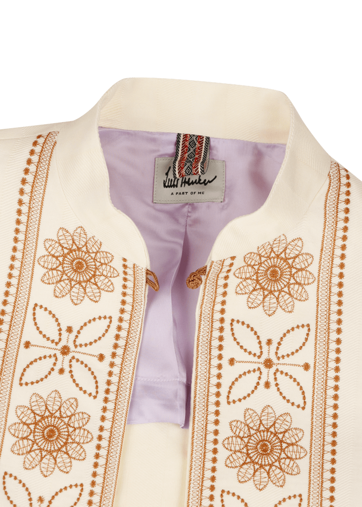 Luis Trenker Blazer corto con ricami e pompon modello Lurachele Offerta speciale