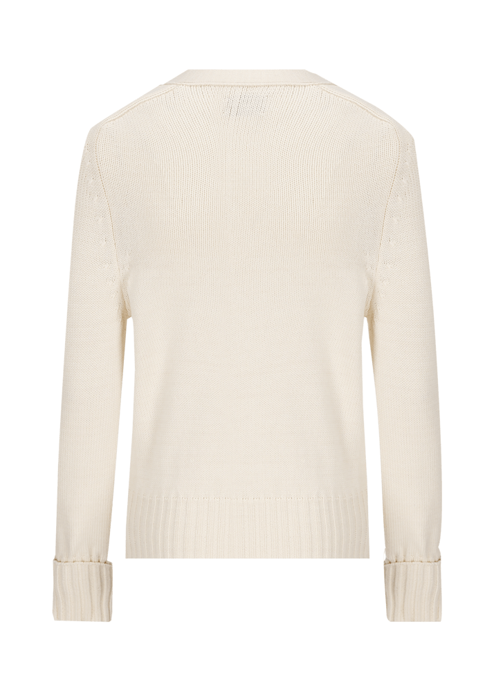 Luis Trenker Cardigan in maglia traforata in misto cotone modello Lualma Offerta esclusiva