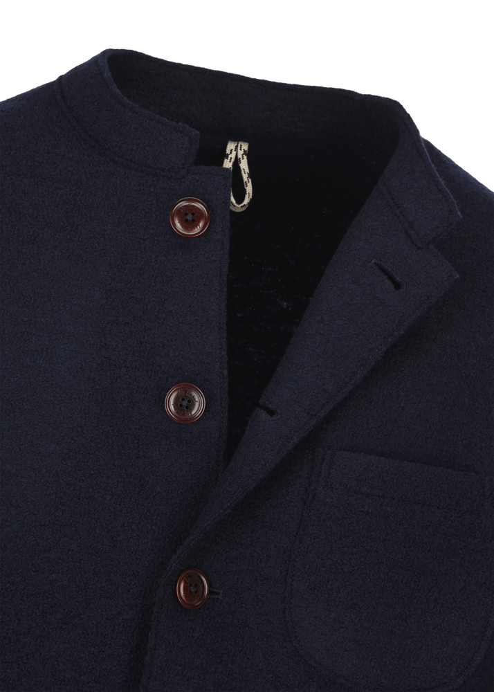 Luis Trenker Blazer in lana follata con cuciture a taglio vivo Luigis Vendite stagionali