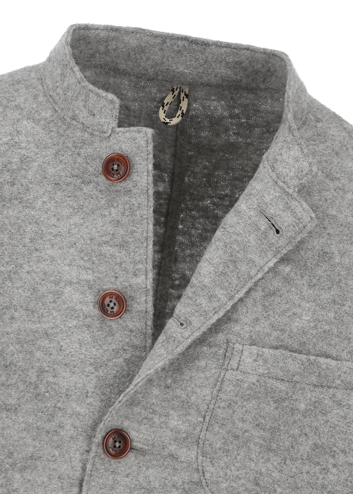 Luis Trenker Blazer in lana follata con cuciture a taglio vivo Luigis Black Friday