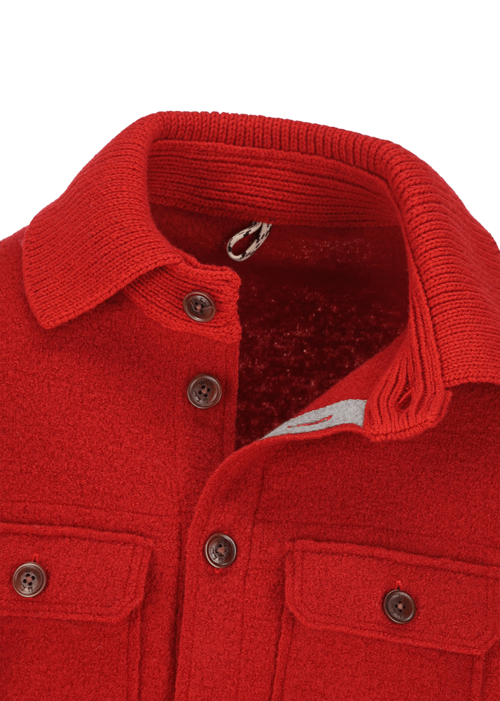 Luis Trenker Giacca camicia in lana follata Lustanley Cyber Monday