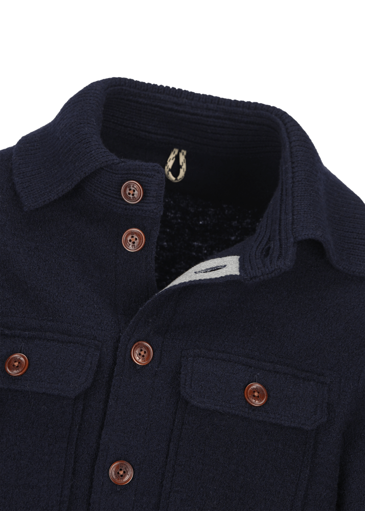 Luis Trenker Giacca camicia in lana follata Lustanley Offerta Pasqua
