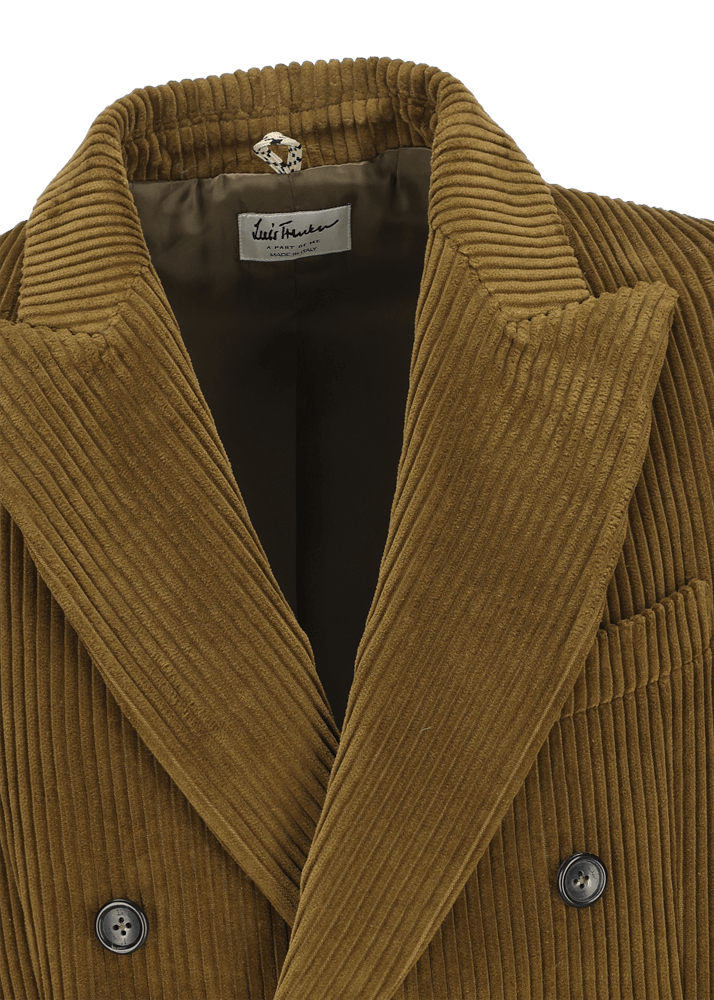 Luis Trenker Blazer in velluto a coste con collo a revers Lusimone Smaltimento dello stoccaggio