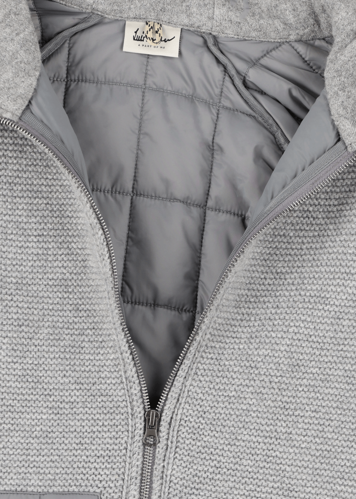 Luis Trenker Giacca in nylon con parte anteriore lavorata a maglia Lutluc Online Outlet