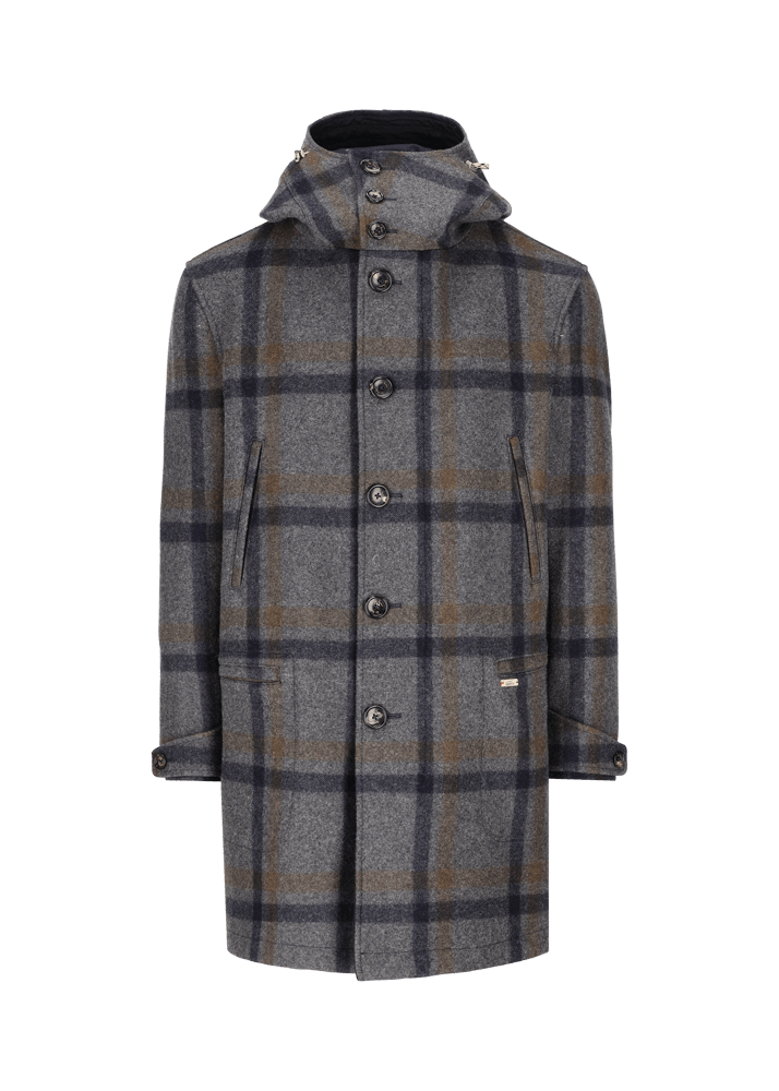 Luis Trenker Parka con motivo a quadri Lujosef Super Saving Price