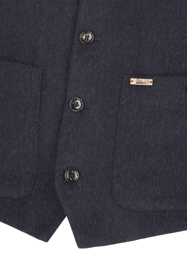Luis Trenker Gilet in loden con scollo rotondo Lusven Offerta settimanale