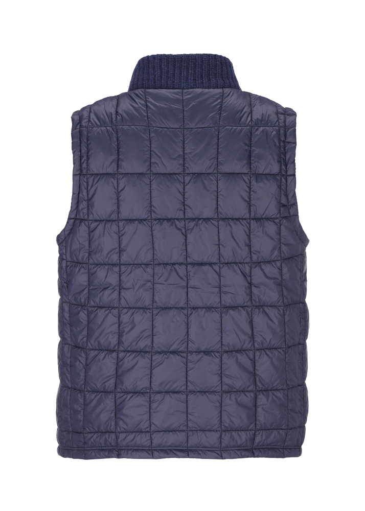 Luis Trenker Gilet in nylon con collo lavorato a maglia Lugus Ultimi tre giorni