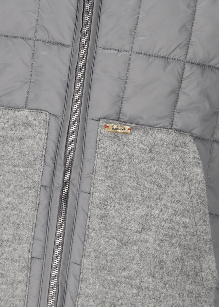 Luis Trenker Gilet in nylon con collo lavorato a maglia Lugus ACQUISTA ORA