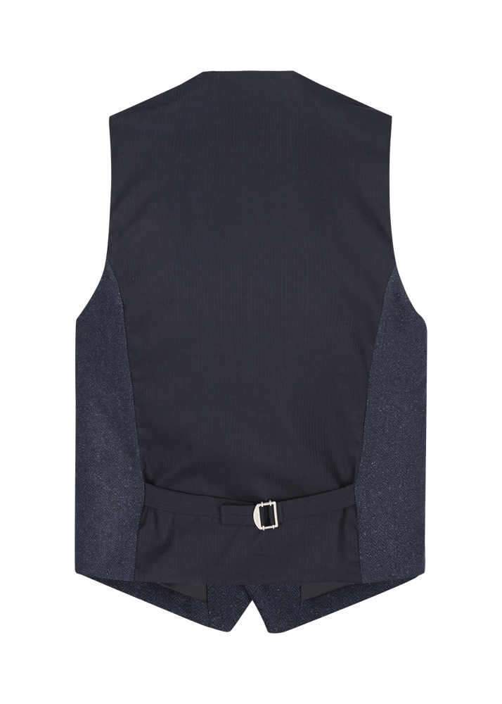 Luis Trenker Gilet con motivo a spina di pesce Lusebastian Fino al 50% di sconto