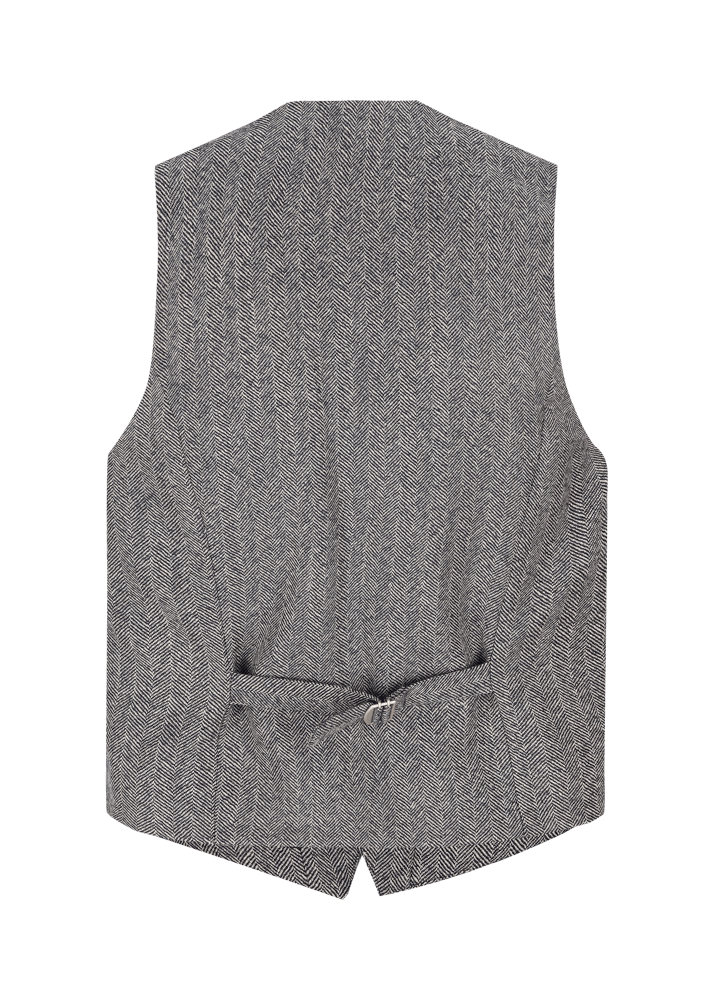 Luis Trenker Gilet con motivo a spina di pesce Lusven Fino al 55% di sconto