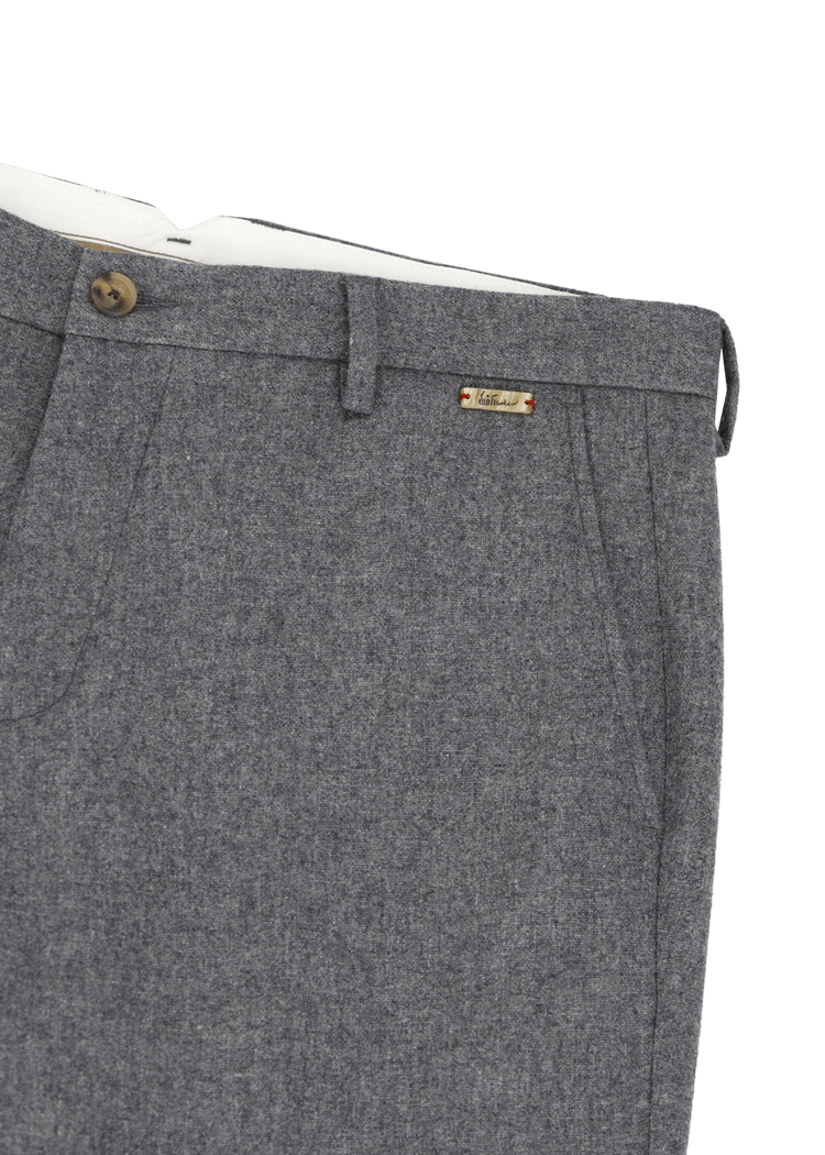 Luis Trenker Pantaloni chino in flanella di lana Lubruneu Officina