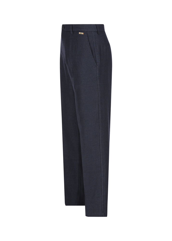Luis Trenker Pantaloni chino con motivo pied-de-poule Lubogi Black Friday Prezzi