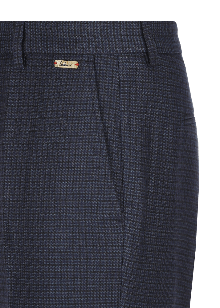 Luis Trenker Pantaloni chino con motivo pied-de-poule Lubogi Black Friday Prezzi