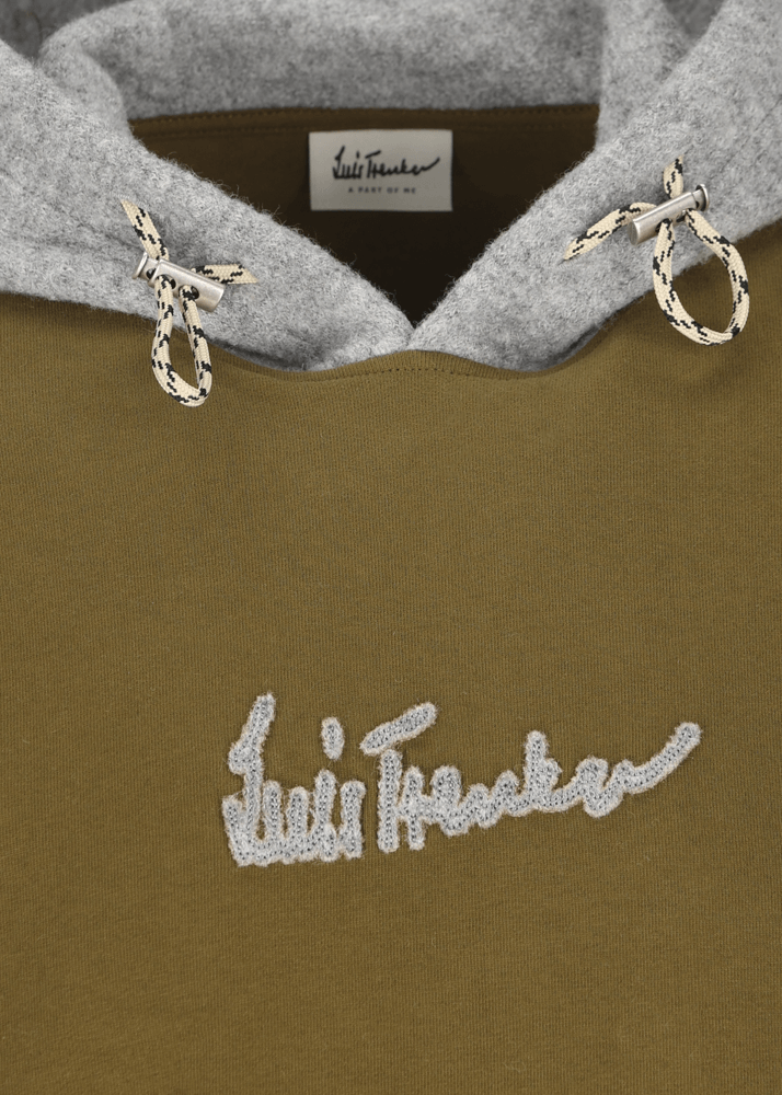 Luis Trenker Pullover con cappuccio e logo Luphilipp Acquista Ora