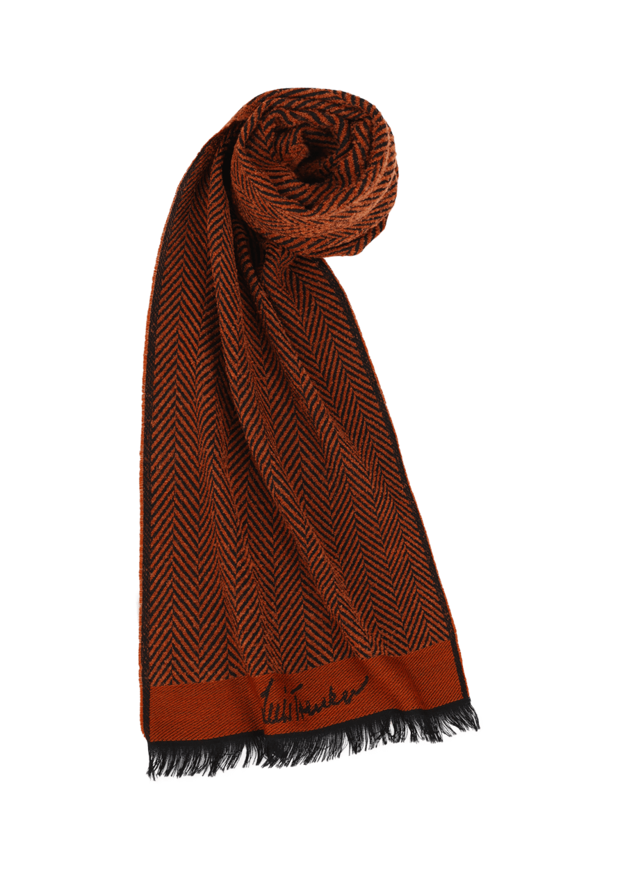 Luis Trenker Sciarpa in tessuto jacquard modello Lufabi Grandi sconti