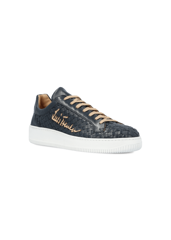 Luis Trenker Sneaker in pelle intrecciata modello Lupintros Offerte giornaliere