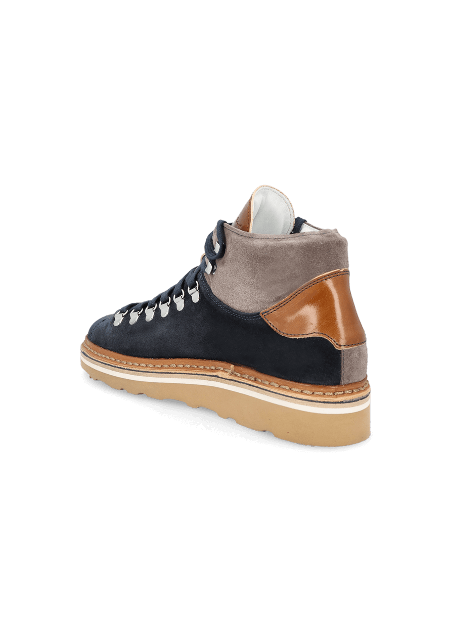 Luis Trenker Sneaker alta in pelle modello Lugionata Ultimi tre giorni
