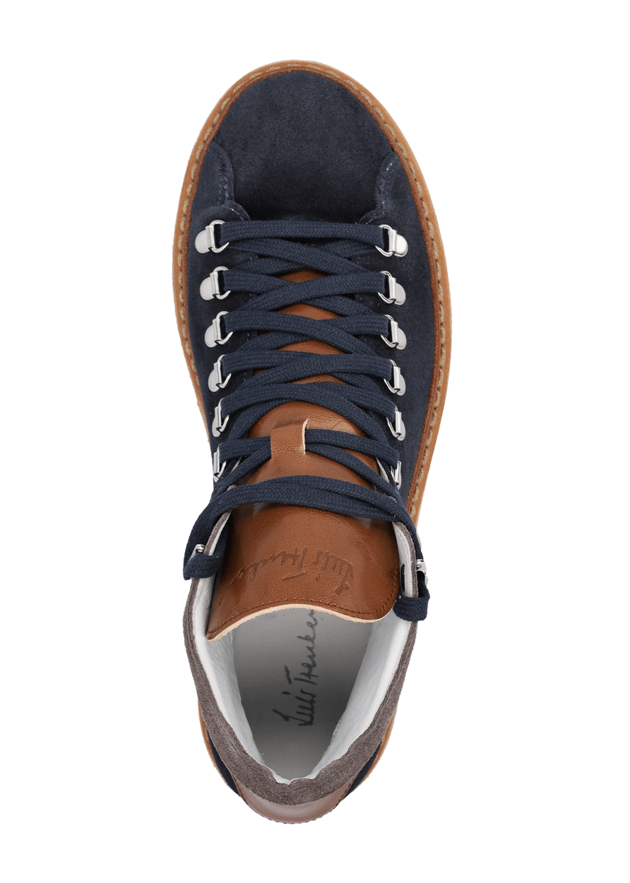 Luis Trenker Sneaker alta in pelle modello Lugionata Ultimi tre giorni