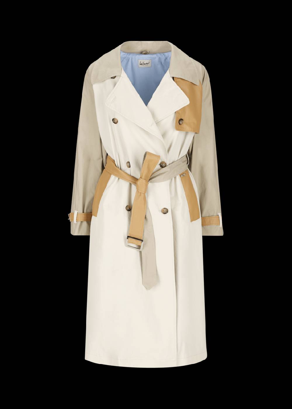 Luis Trenker Trench con dettagli in pelle modello Ludamiana Fino al 50% di sconto