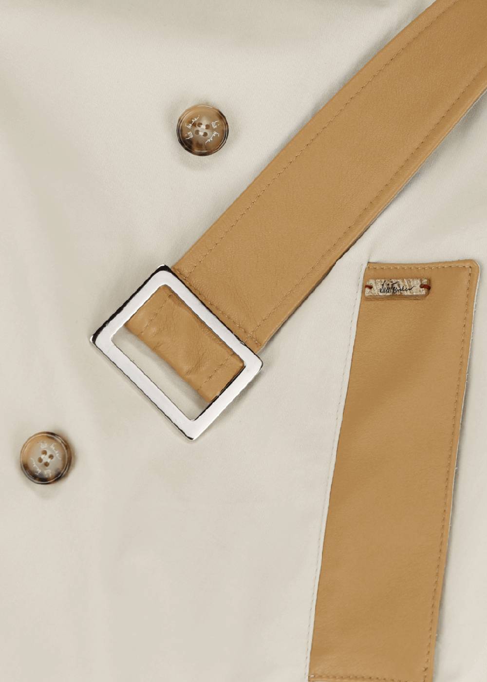 Luis Trenker Trench con dettagli in pelle modello Ludamiana Fino al 50% di sconto