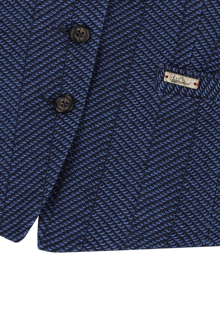 Luis Trenker Gilet con motivo a spina di pesce modello Luraja Fino al 65% di sconto