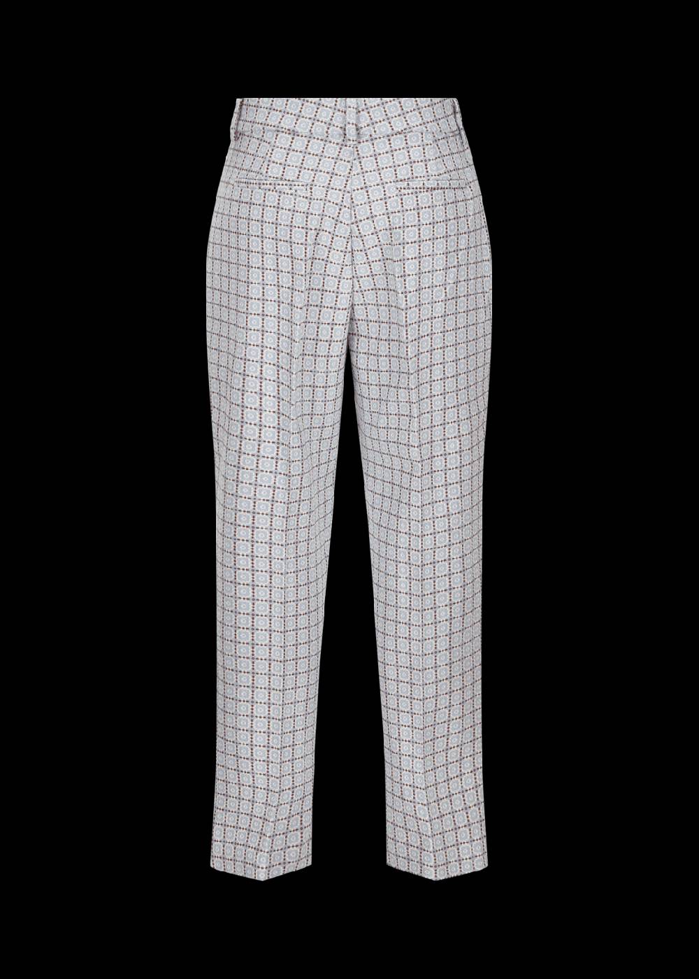Luis Trenker Pantaloni in cotone jacquard con taglio Cigarette Cut modello Luleonelle Sostegno trimestrale