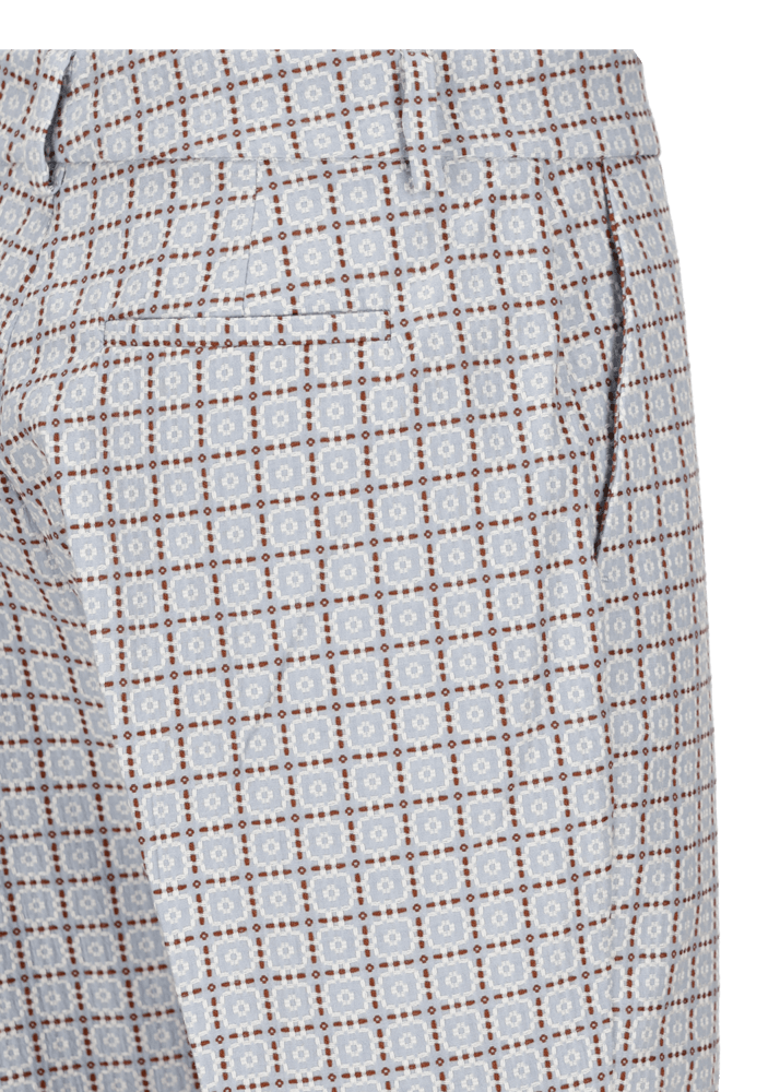 Luis Trenker Pantaloni in cotone jacquard con taglio Cigarette Cut modello Luleonelle Sostegno trimestrale