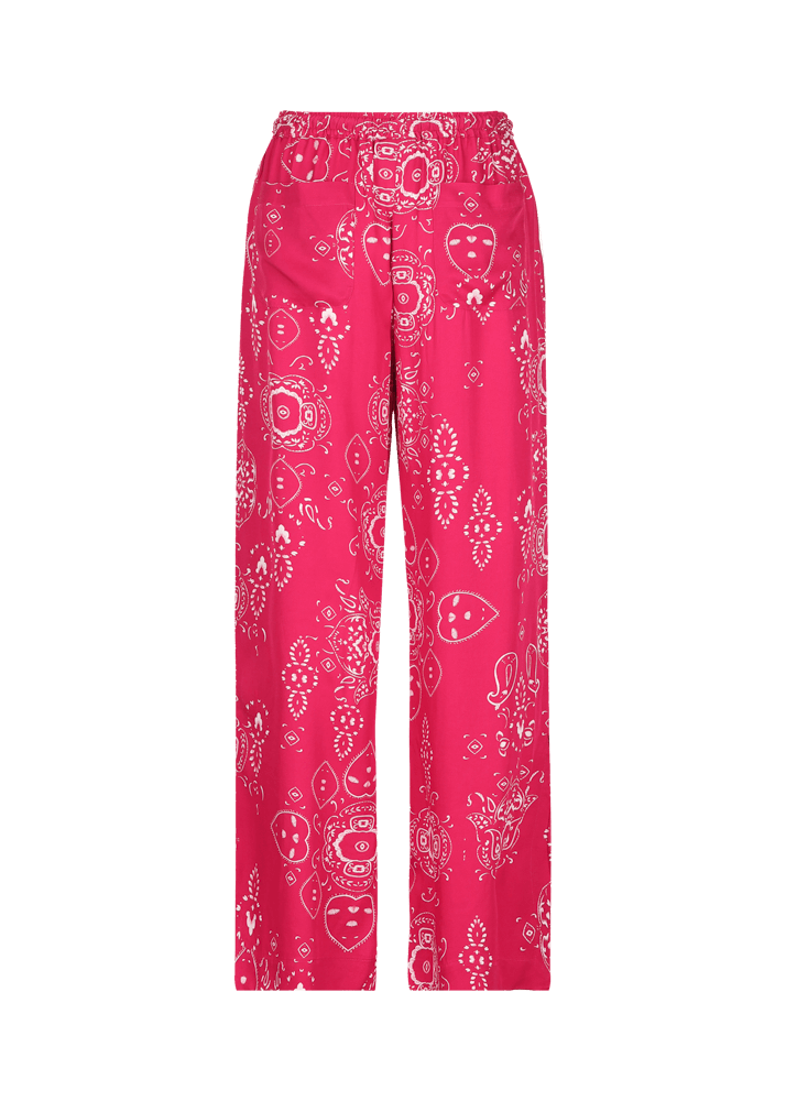Luis Trenker Pantaloni ampi con stampa bandana modello Luliana Officina