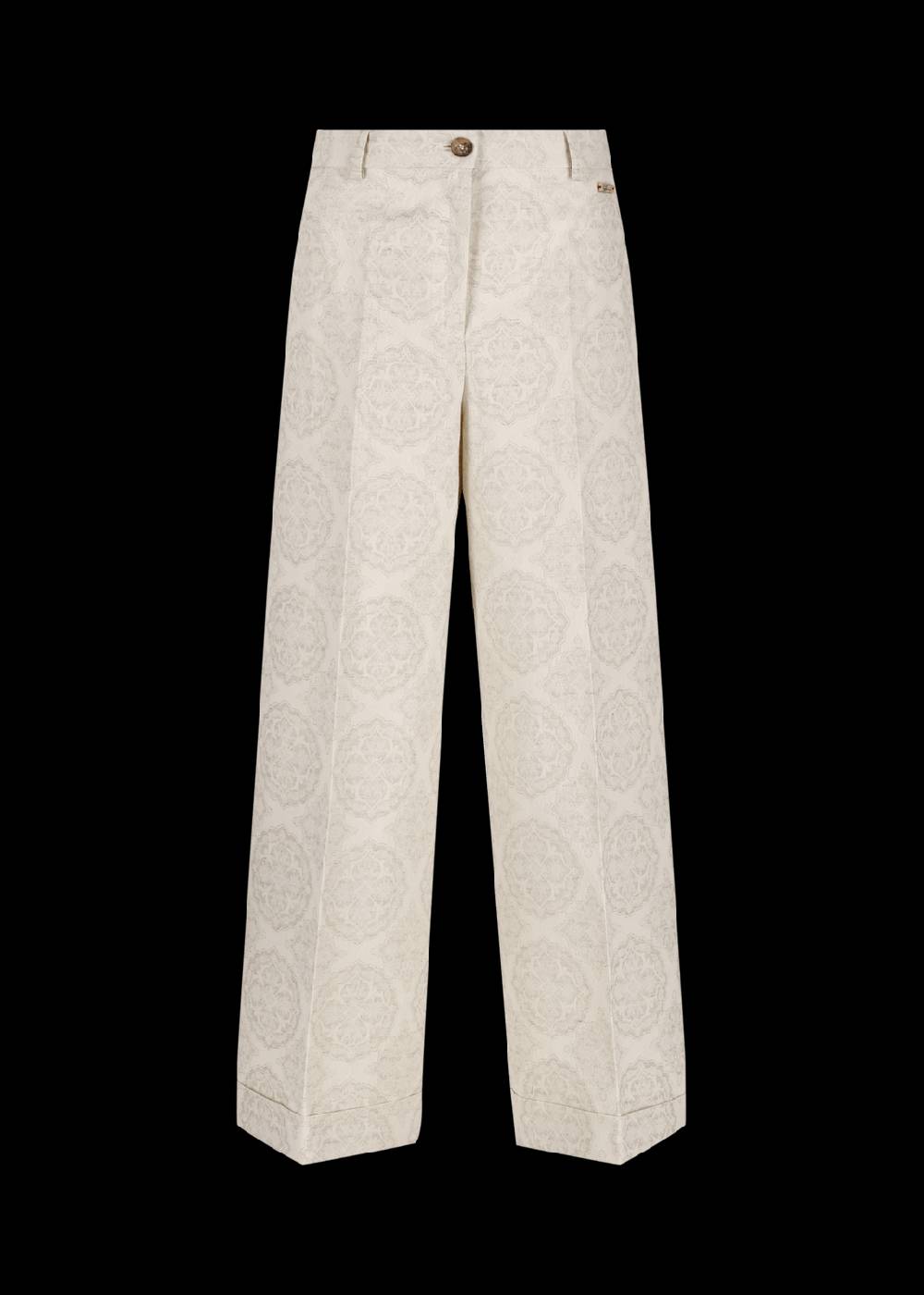 Luis Trenker Pantaloni a gamba ampia in jacquard modello Lulidia Esporta salva