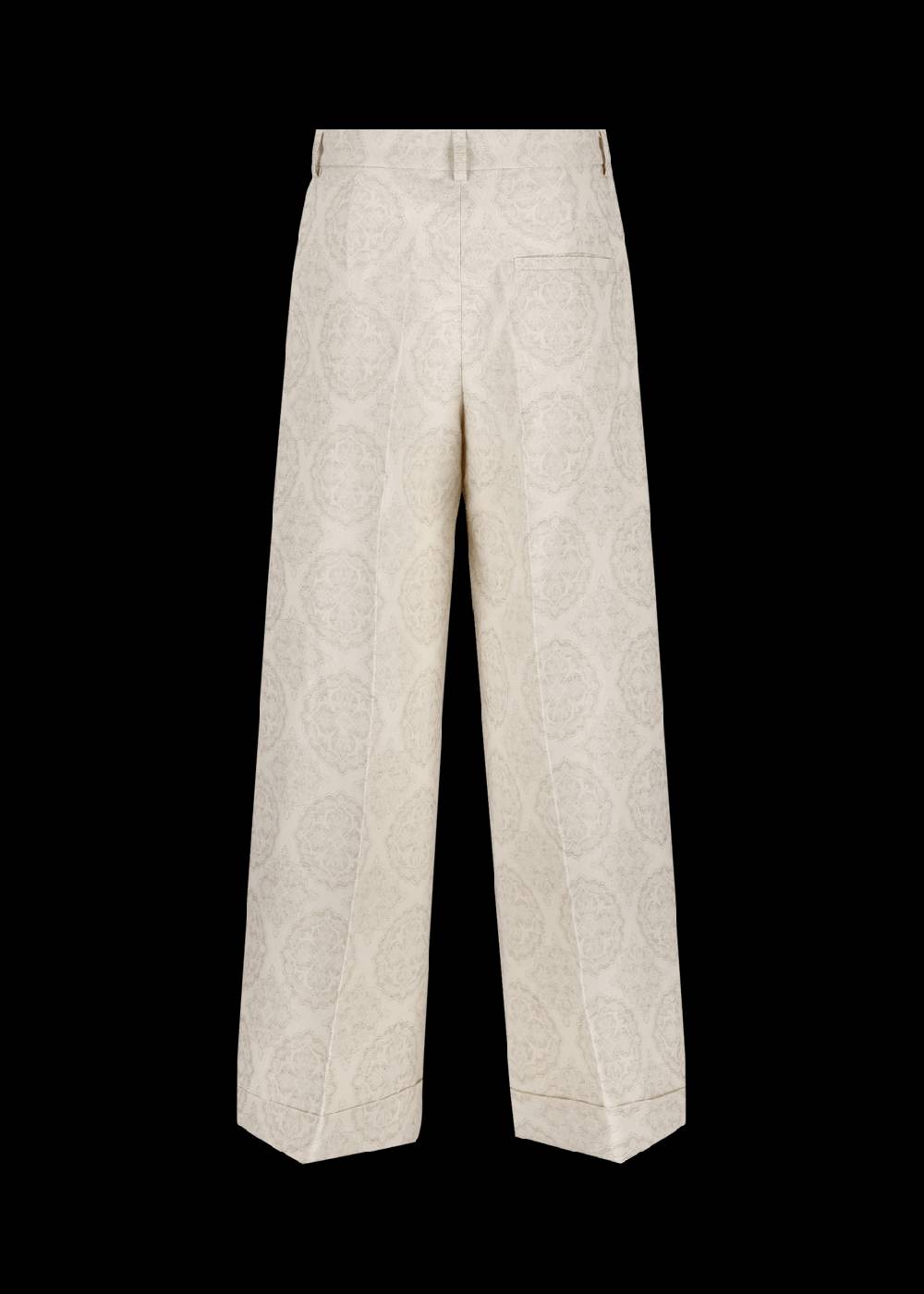 Luis Trenker Pantaloni a gamba ampia in jacquard modello Lulidia Esporta salva