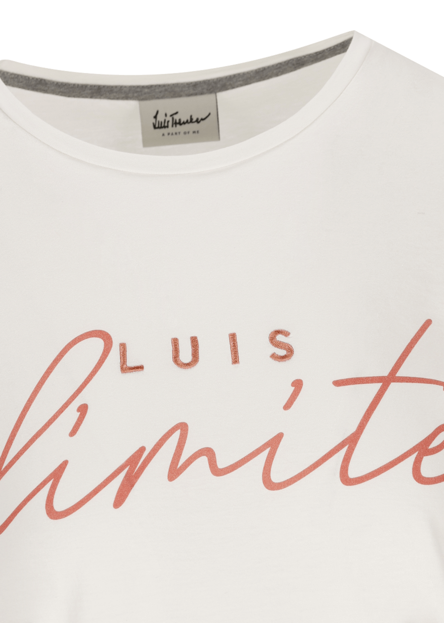 Luis Trenker T-shirt con slogan Luis Unlimited Qualità Garantita