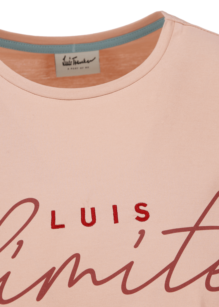 Luis Trenker T-shirt con slogan Luis Unlimited Negozi Online