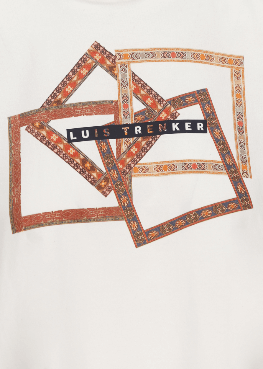 Luis Trenker T-shirt con stampa etnica modello Ludile Promozione Limitata