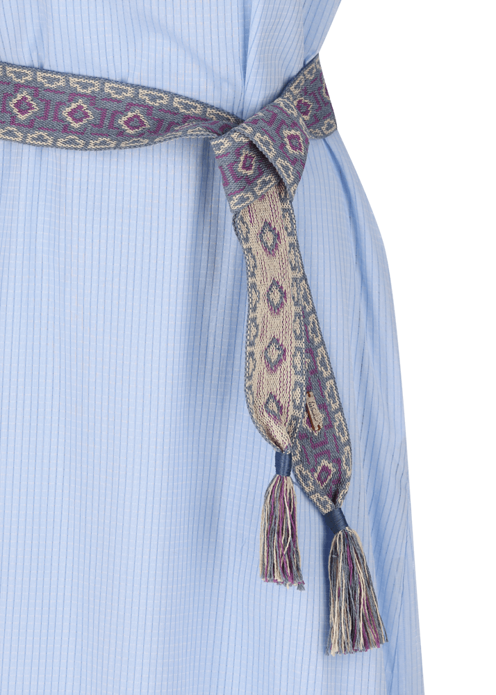 Luis Trenker Abito lungo in cotone con plastron modello Luceleste Offerta Anniversario