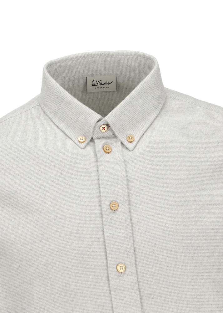 Luis Trenker Camicia in twill con colletto button down Lubenzio Liquidazione