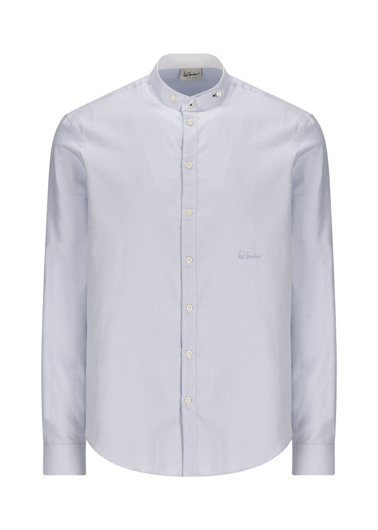 Luis Trenker Camicia con colletto alla coreana modello Lubernet Comprane uno, ottenene uno gratis