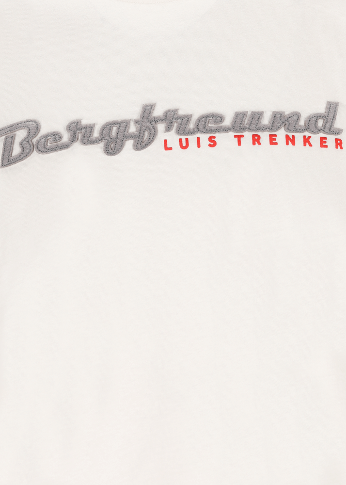 Luis Trenker Maglia a maniche lunghe con scritta Bergfreund Super Saving Price