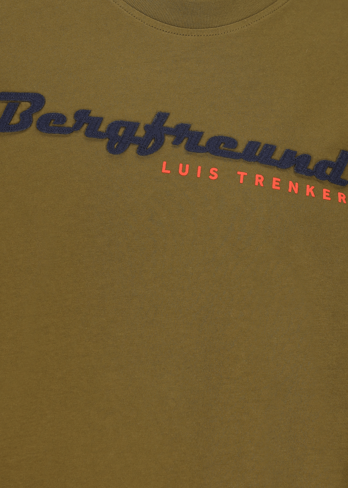 Luis Trenker Maglia a maniche lunghe con scritta Bergfreund Ritorno libero