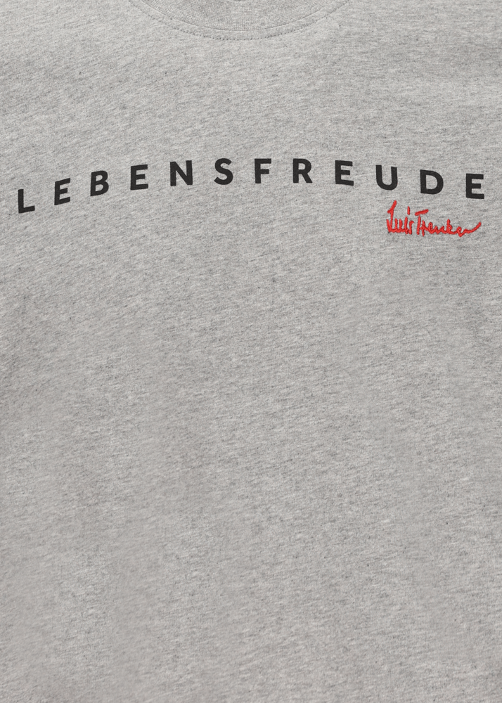 Luis Trenker T-shirt con scritta "Lebensfreude" Ultimi tre giorni