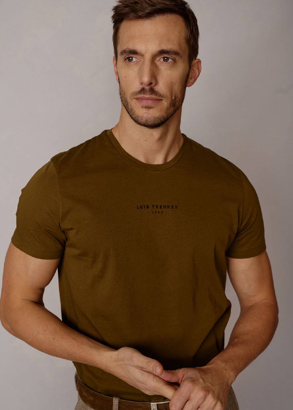 Luis Trenker T-shirt basic in cotone modello Lucarlo Ultimi due giorni