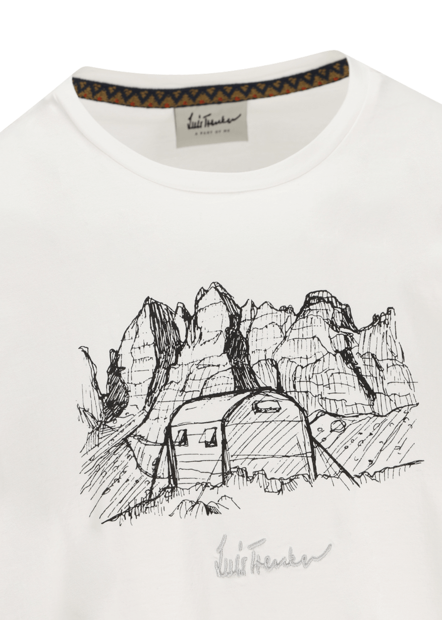 Luis Trenker T-shirt con stampa modello Lulubao Promozione temporanea