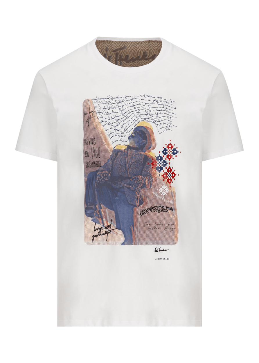 Luis Trenker T-shirt con motivo Heritage 3 modello Luluis Sostegno trimestrale