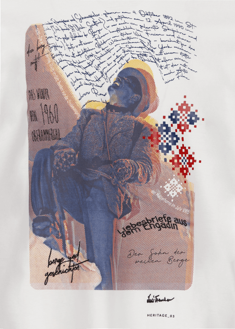 Luis Trenker T-shirt con motivo Heritage 3 modello Luluis Sostegno trimestrale