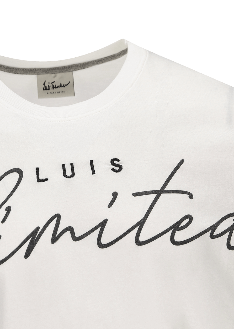 Luis Trenker Maglia a maniche corte con slogan Luis Unlimited In Vendita