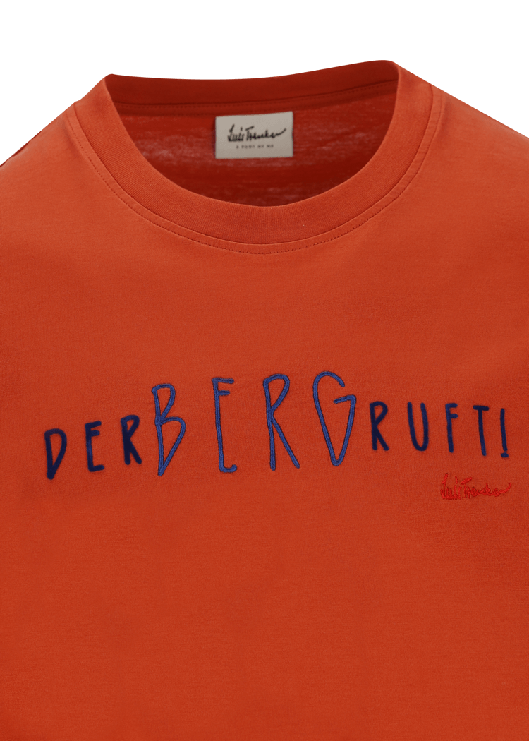Luis Trenker T-shirt con scritta "Der Berg ruft" Offerte